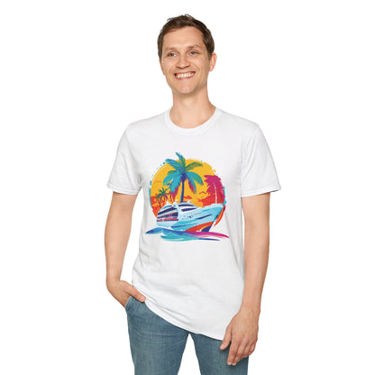 Nautical Sunset - Unisex Softstyle T-Shirt - OCDandApparel