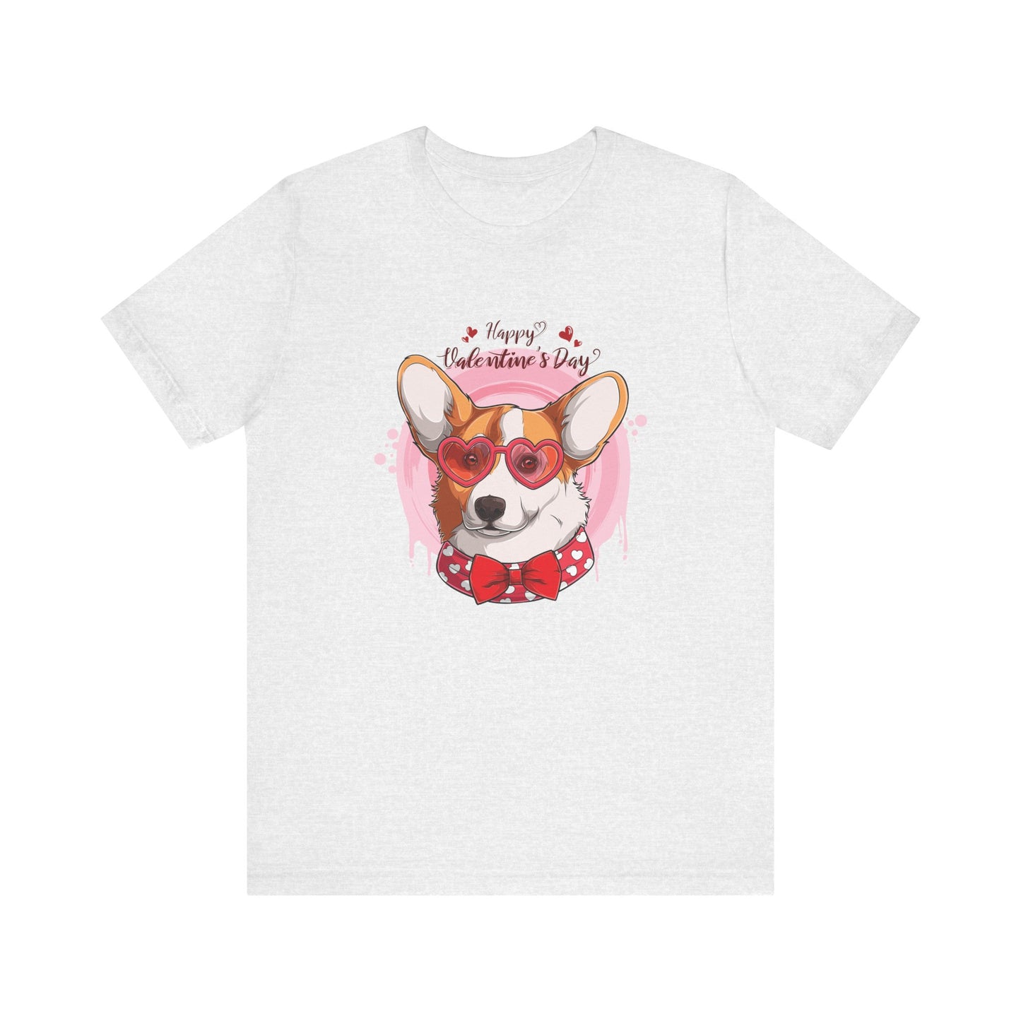 Valentines Day Corgi - Unisex Jersey Short Sleeve Tee