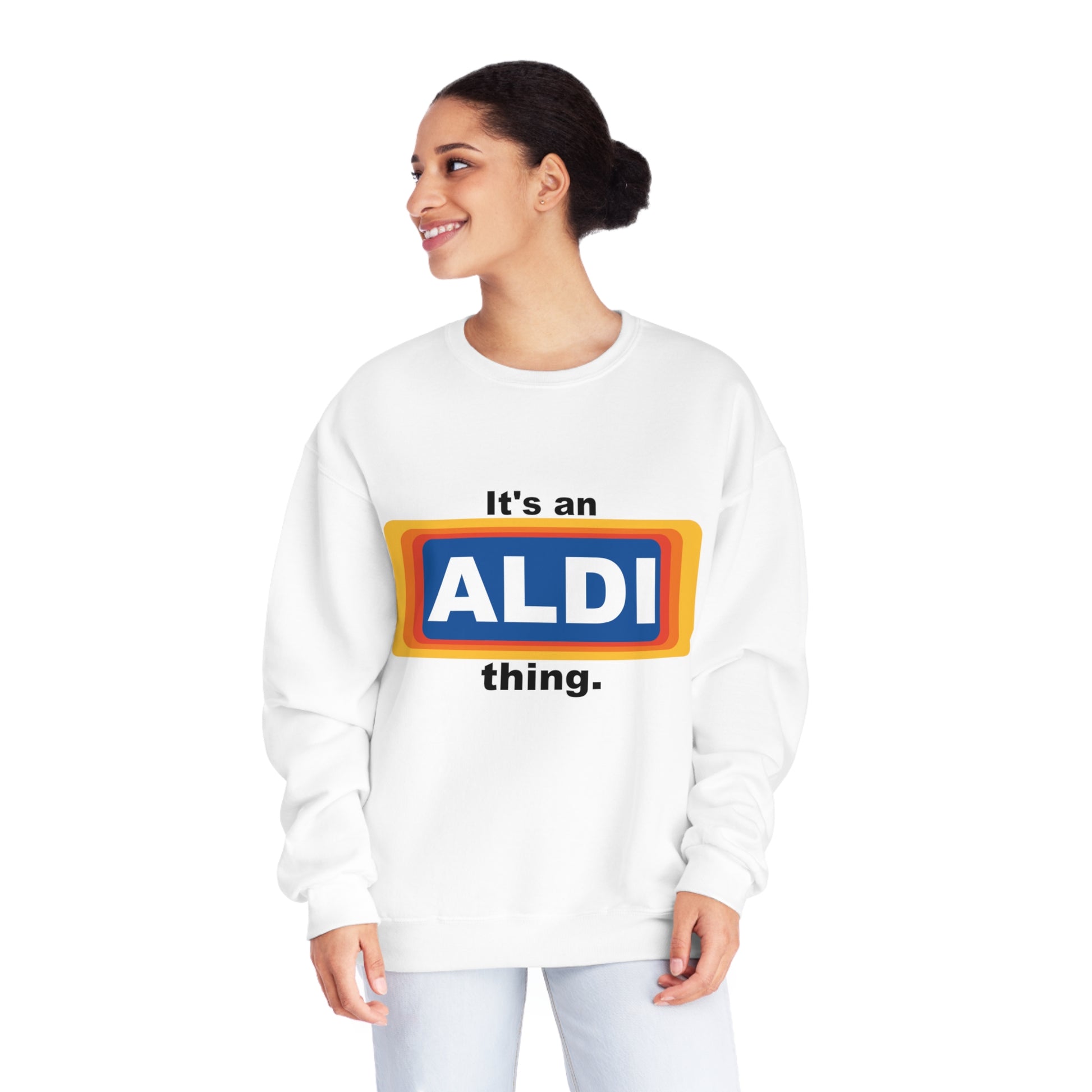 ALDI fan Parody - Unisex NuBlend® Crewneck Sweatshirt - OCDandApparel