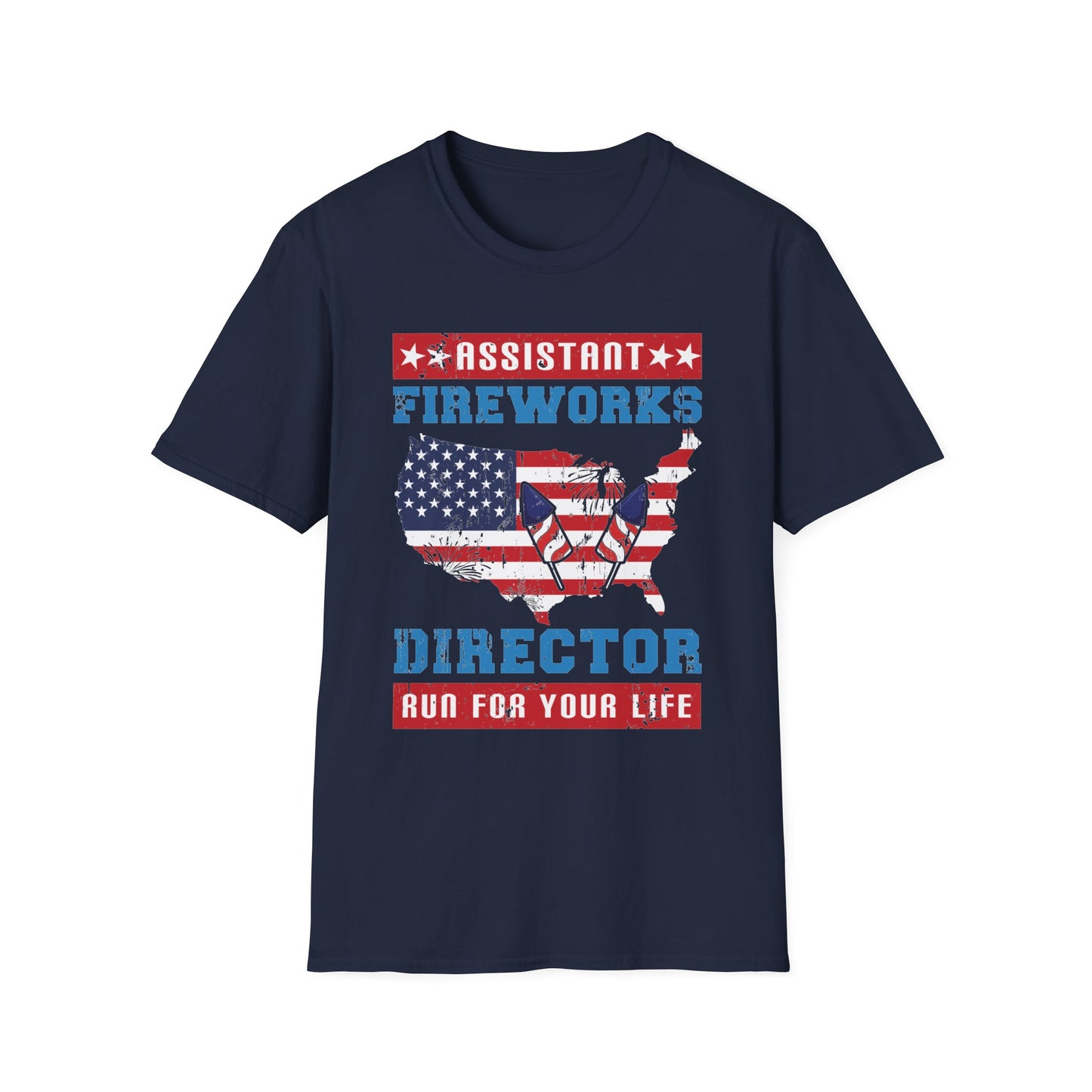 Assistant Fireworks Director - Unisex Softstyle T-Shirt - OCDandApparel