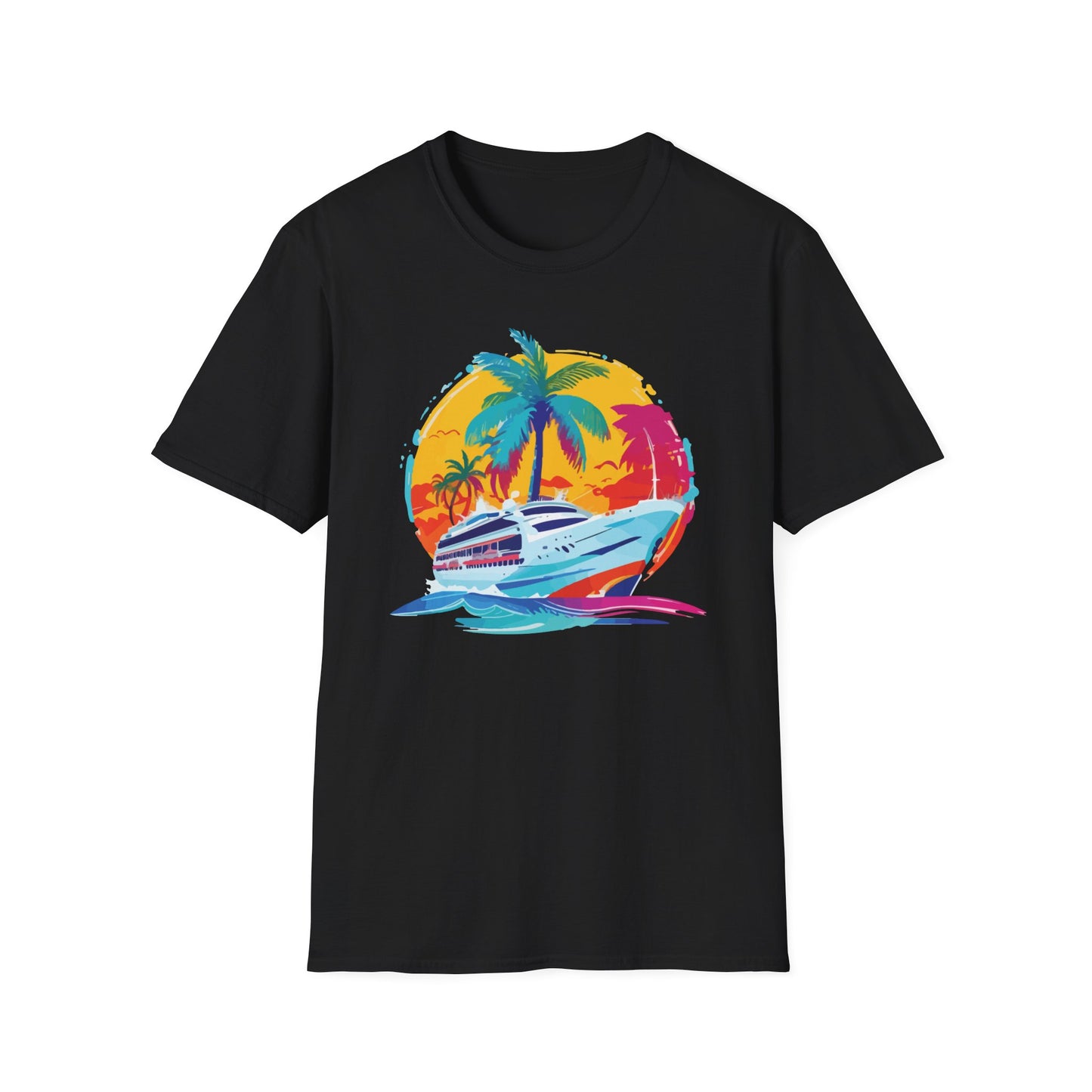 Nautical Sunset - Unisex Softstyle T-Shirt - OCDandApparel