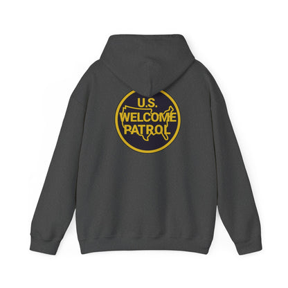 US Welcome Patrol Parody - Unisex Heavy Blend™ Hooded Sweatshirt - OCDandApparel