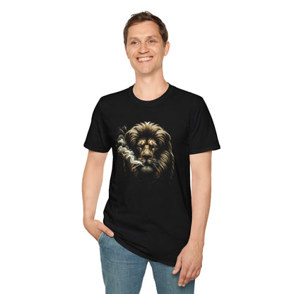 Smoking Lion - Unisex Softstyle T-Shirt - OCDandApparel