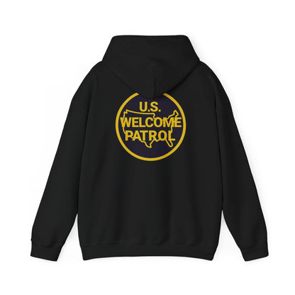 US Welcome Patrol Parody - Unisex Heavy Blend™ Hooded Sweatshirt