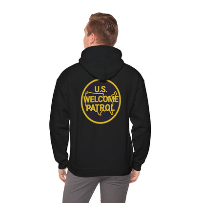 US Welcome Patrol Parody - Unisex Heavy Blend™ Hooded Sweatshirt