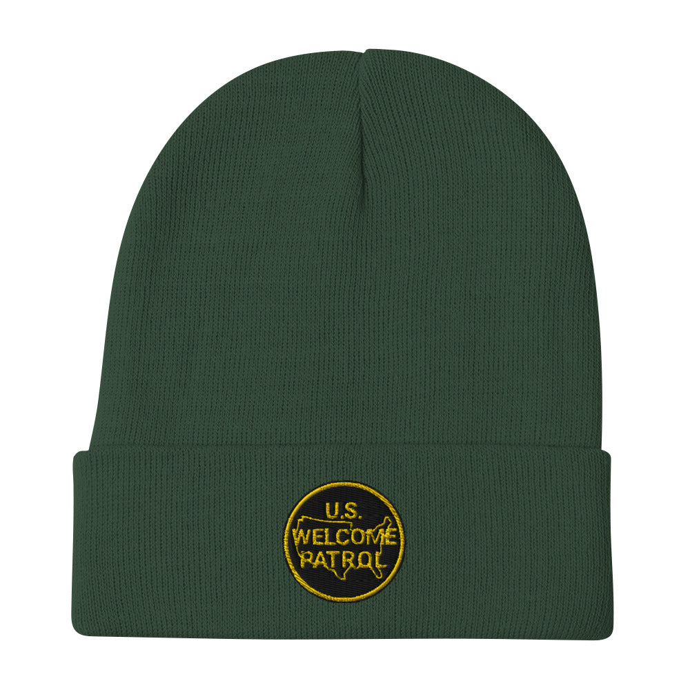 US Welcome Patrol Parody - Embroidered Beanie - OCDandApparel