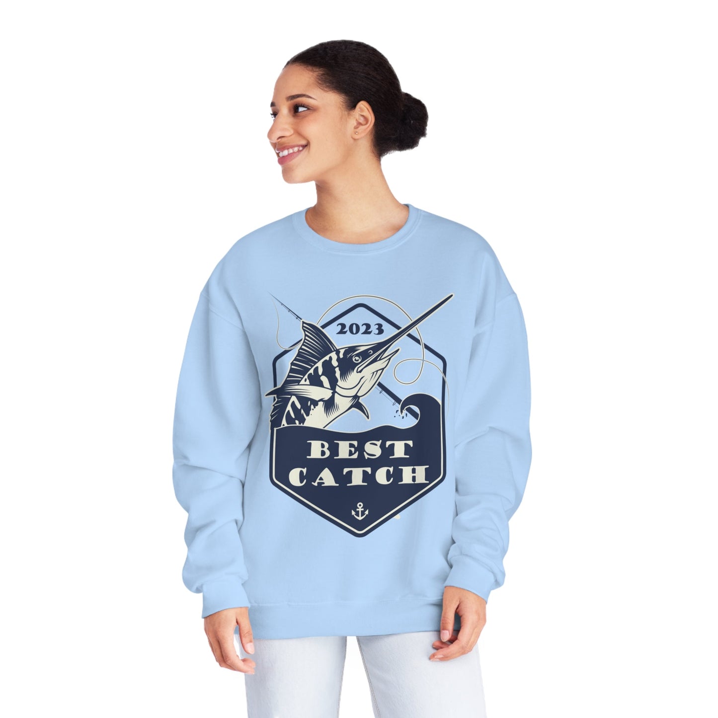 Best Catch - Unisex NuBlend® Crewneck Sweatshirt - Ohio Custom Designs & Apparel LLC