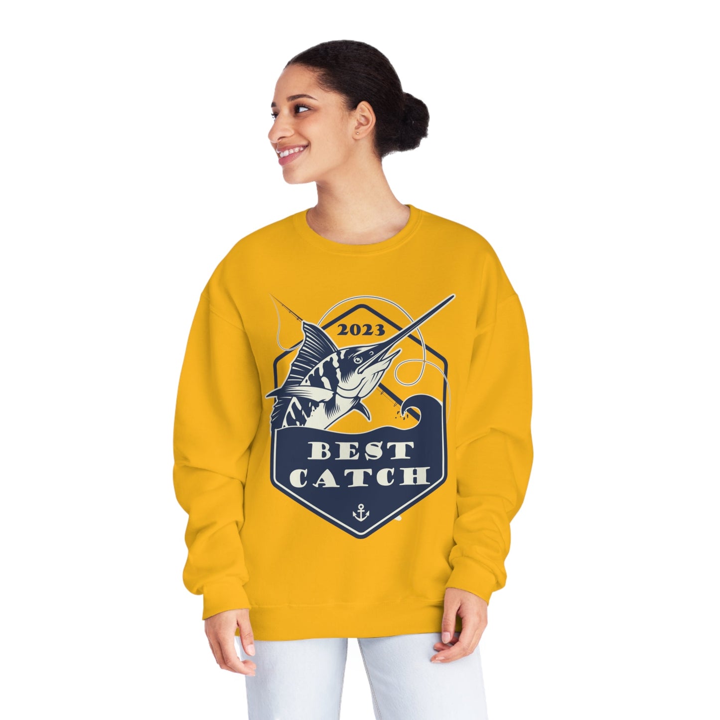 Best Catch - Unisex NuBlend® Crewneck Sweatshirt - Ohio Custom Designs & Apparel LLC