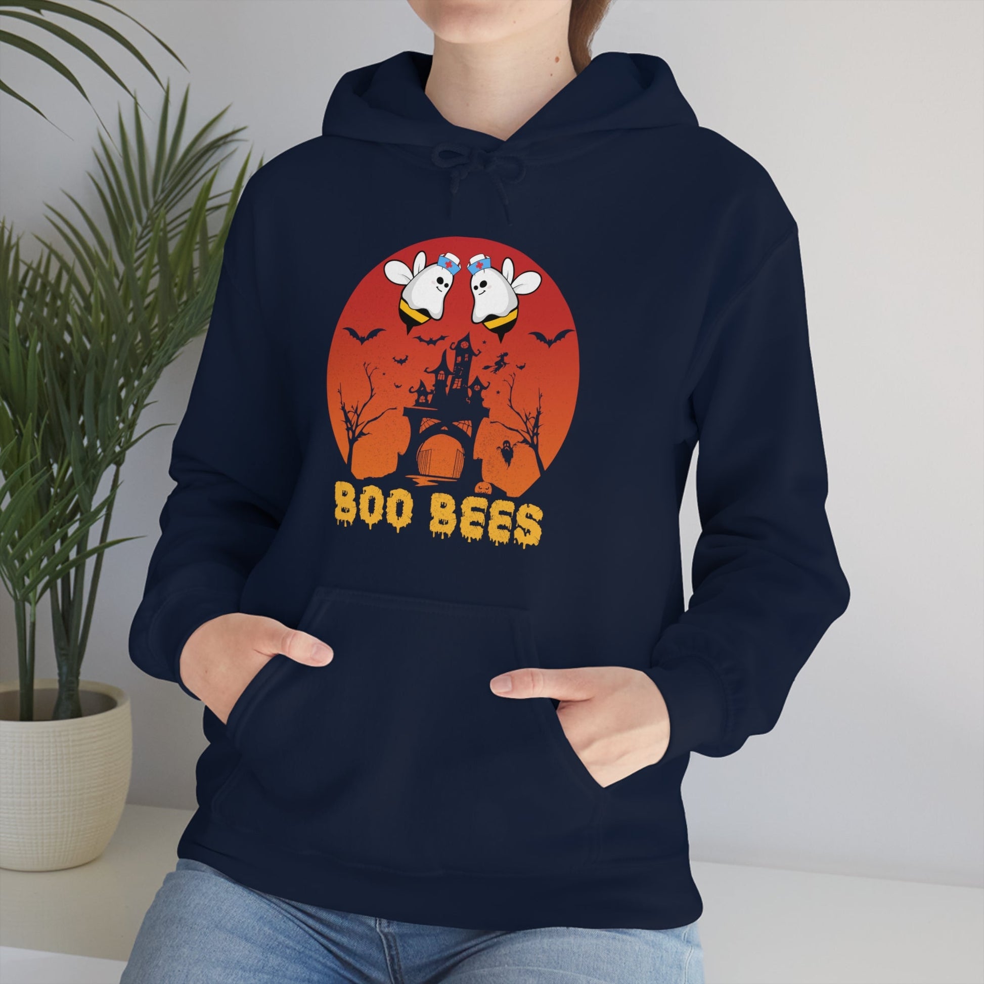 BOO BEES - Unisex Heavy Blend™ Hooded Sweatshirt - Ohio Custom Designs & Apparel LLC