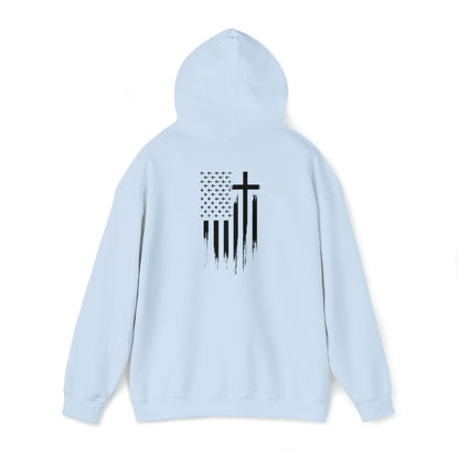 Faith & Freedom - Unisex Heavy Blend™ Hooded Sweatshirt - Ohio Custom Designs & Apparel LLC