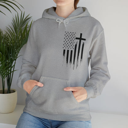 Faith & Freedom - Unisex Heavy Blend™ Hooded Sweatshirt - Ohio Custom Designs & Apparel LLC