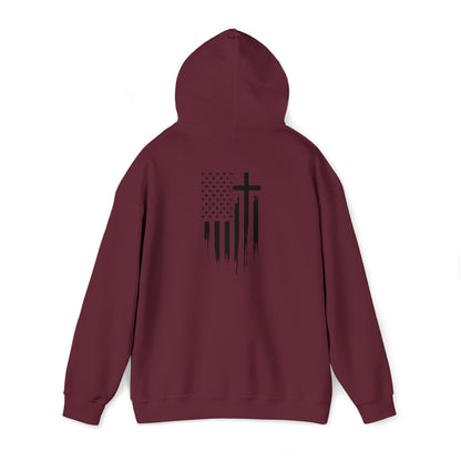 Faith & Freedom - Unisex Heavy Blend™ Hooded Sweatshirt - Ohio Custom Designs & Apparel LLC