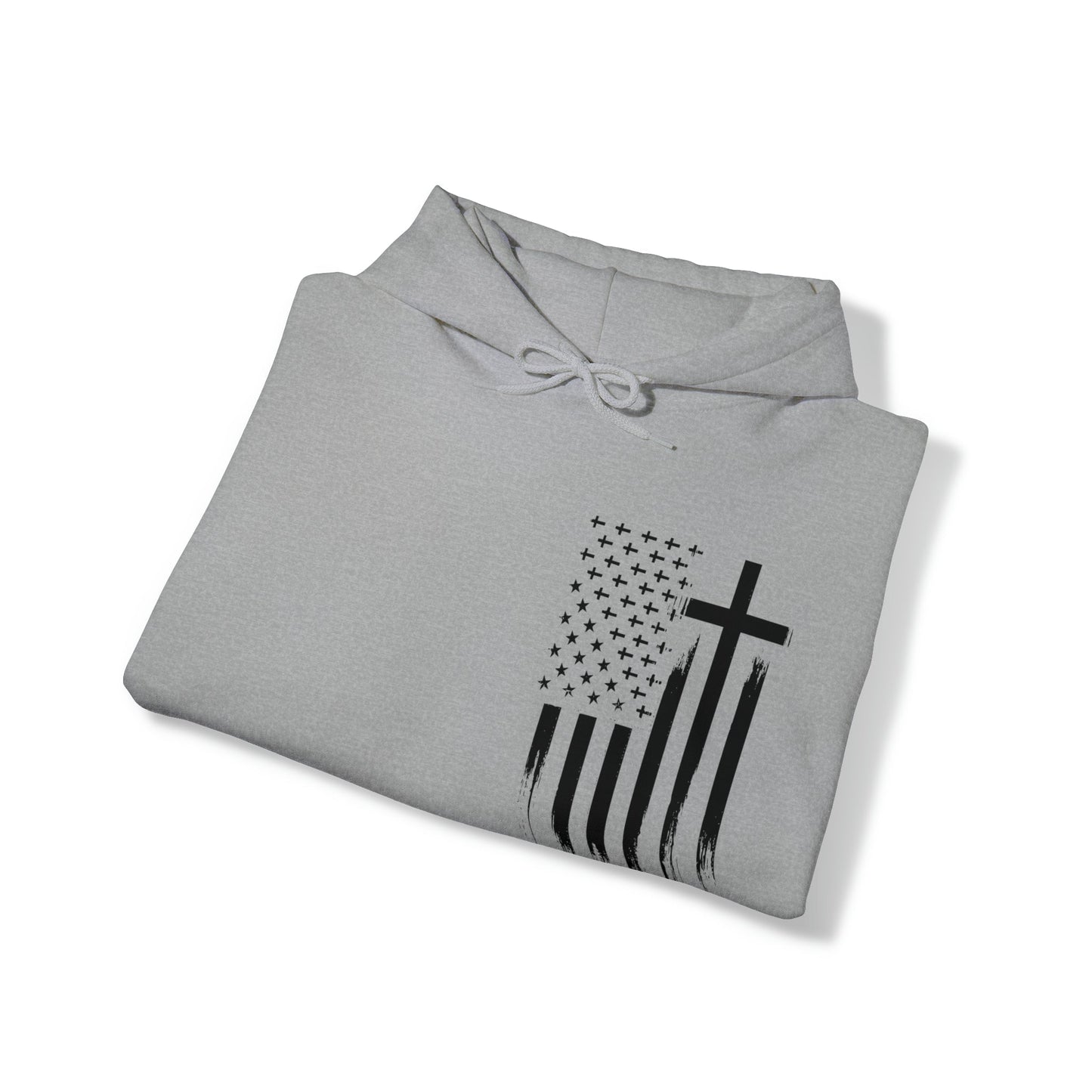 Faith & Freedom - Unisex Heavy Blend™ Hooded Sweatshirt - Ohio Custom Designs & Apparel LLC