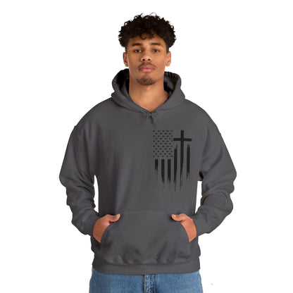 Faith & Freedom - Unisex Heavy Blend™ Hooded Sweatshirt - Ohio Custom Designs & Apparel LLC