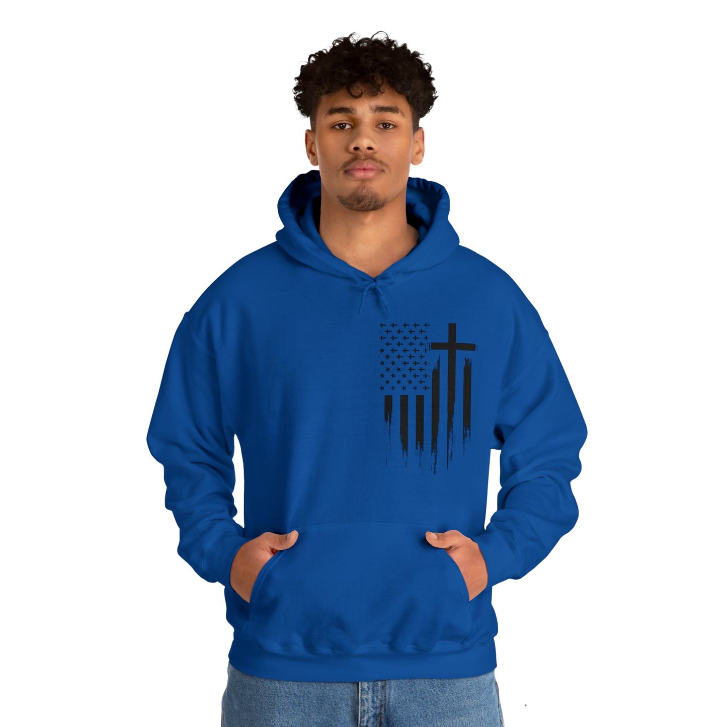 Faith & Freedom - Unisex Heavy Blend™ Hooded Sweatshirt - Ohio Custom Designs & Apparel LLC