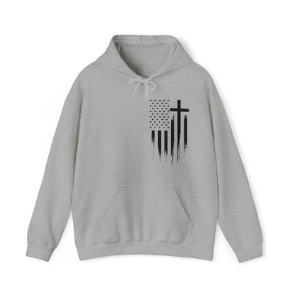 Faith & Freedom - Unisex Heavy Blend™ Hooded Sweatshirt - Ohio Custom Designs & Apparel LLC