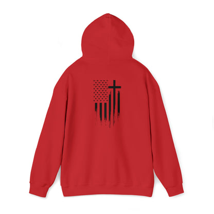 Faith & Freedom - Unisex Heavy Blend™ Hooded Sweatshirt - Ohio Custom Designs & Apparel LLC