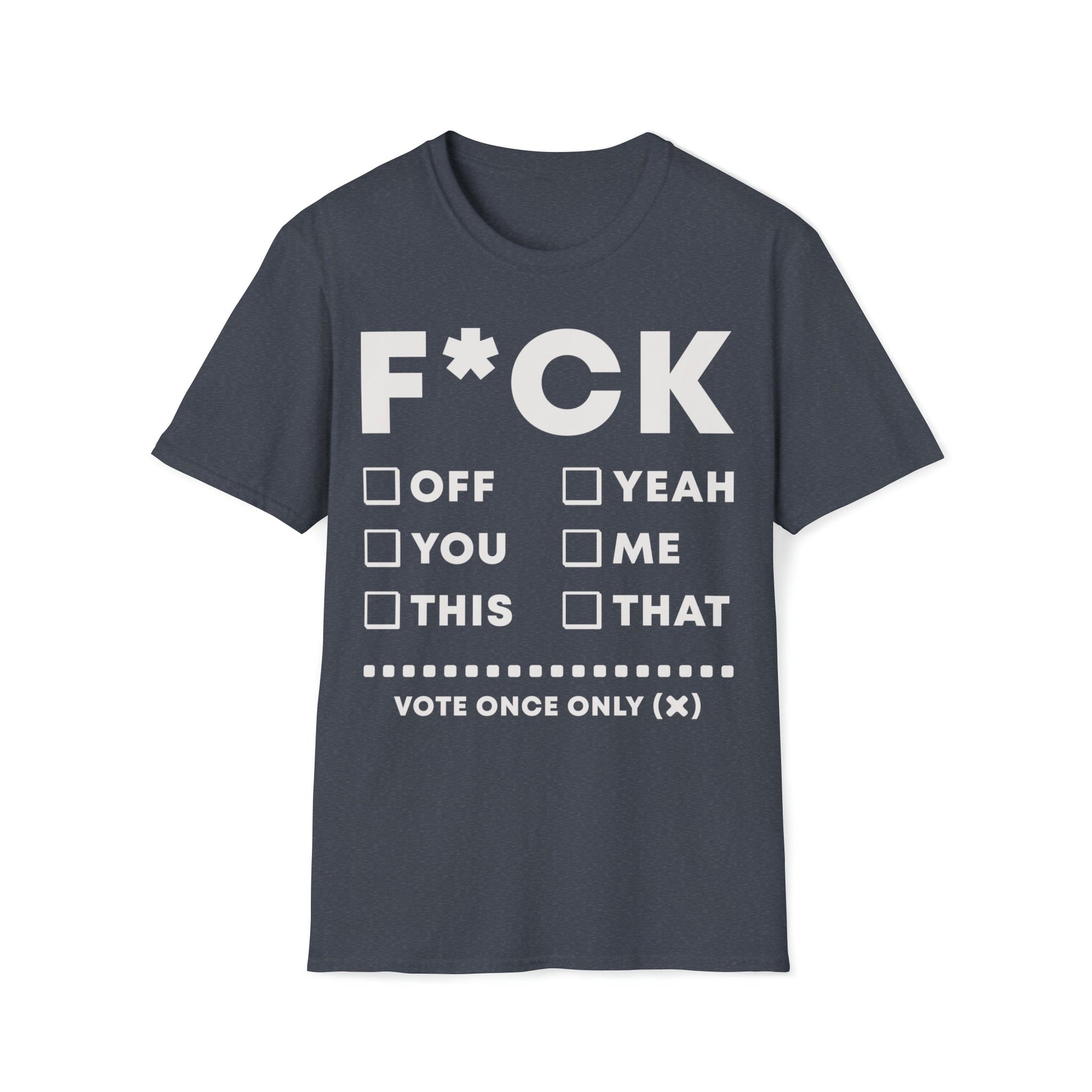 F*CK Check Boxes - Unisex Softstyle T-Shirt - Ohio Custom Designs & Apparel LLC