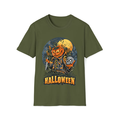 Halloween Scarecrow - Unisex Softstyle T-Shirt - Ohio Custom Designs & Apparel LLC