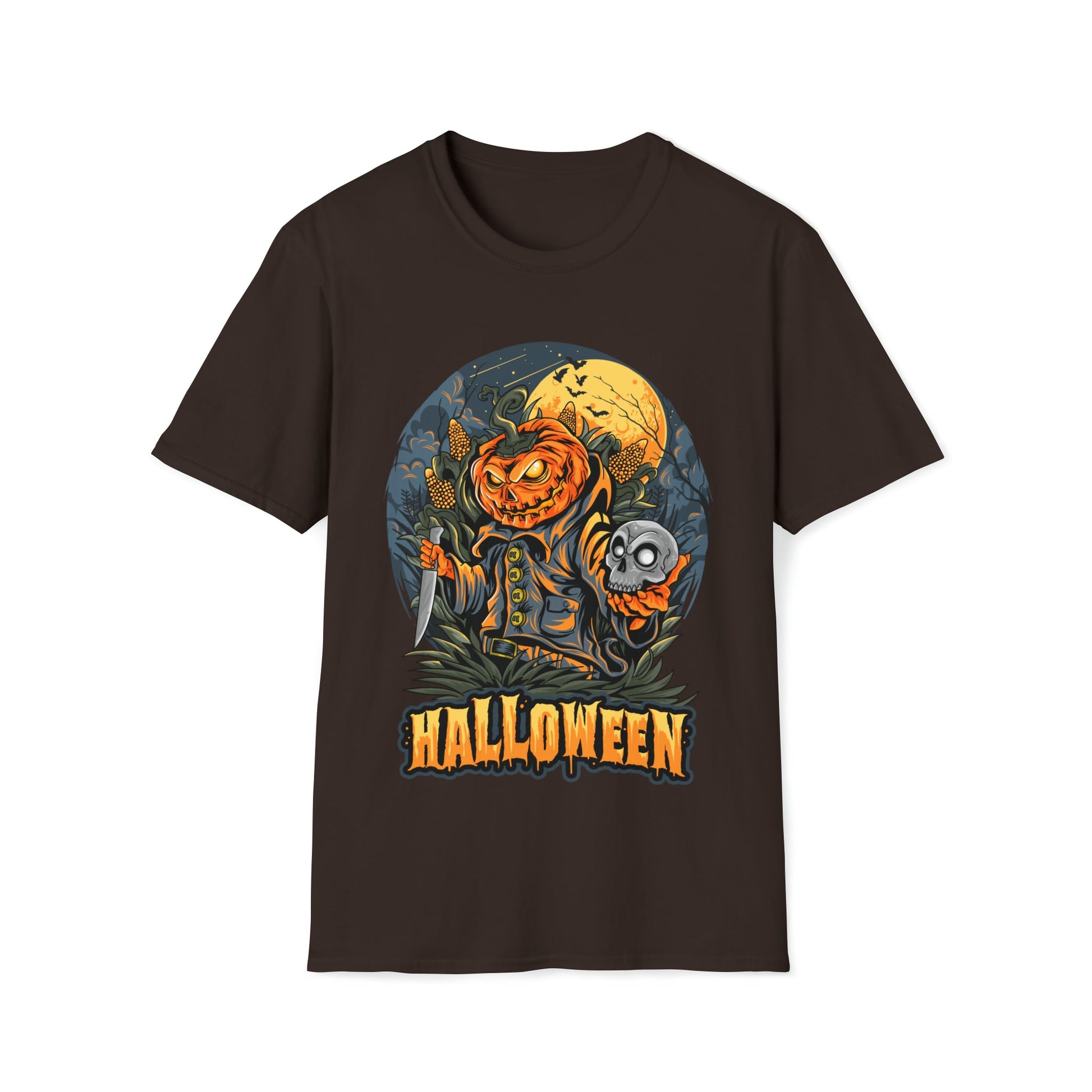 Halloween Scarecrow - Unisex Softstyle T-Shirt - Ohio Custom Designs & Apparel LLC