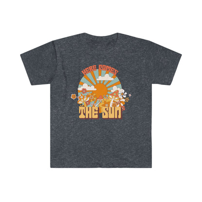 Here Comes The Sun - Unisex Softstyle T-Shirt - Ohio Custom Designs & Apparel LLC