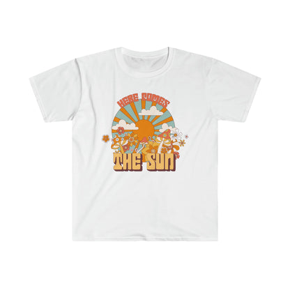 Here Comes The Sun - Unisex Softstyle T-Shirt - Ohio Custom Designs & Apparel LLC