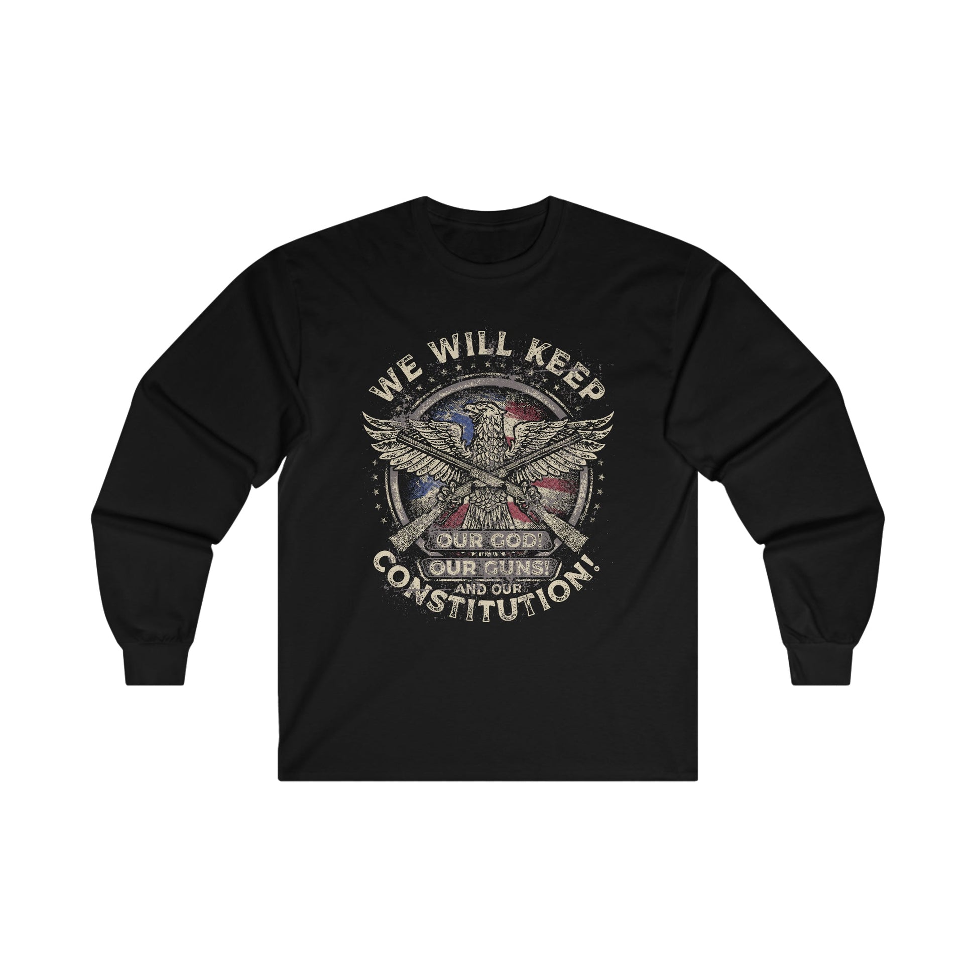 Our God Guns and Constitution! - Ultra Cotton Long Sleeve Tee - Ohio Custom Designs & Apparel LLC