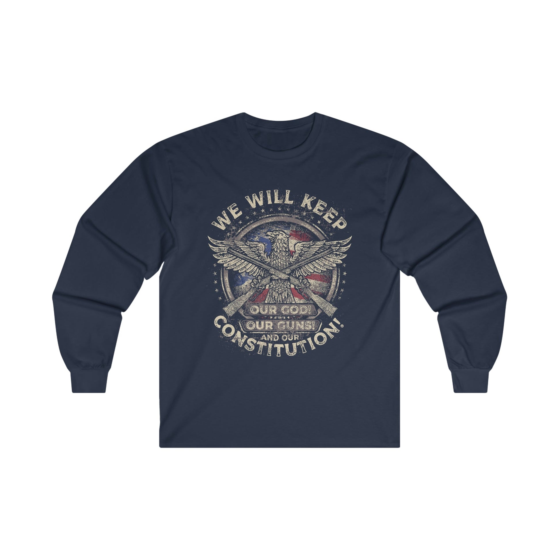 Our God Guns and Constitution! - Ultra Cotton Long Sleeve Tee - Ohio Custom Designs & Apparel LLC