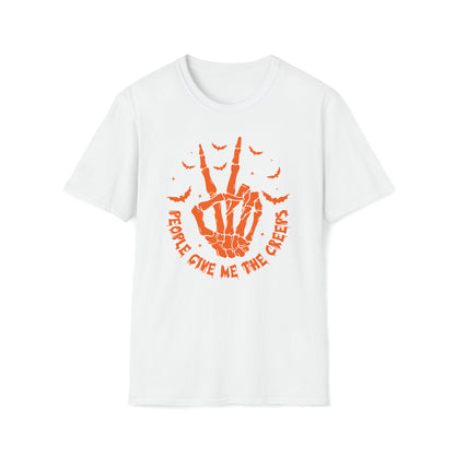 People Give Me The Creeps - Unisex Softstyle T-Shirt - Ohio Custom Designs & Apparel LLC