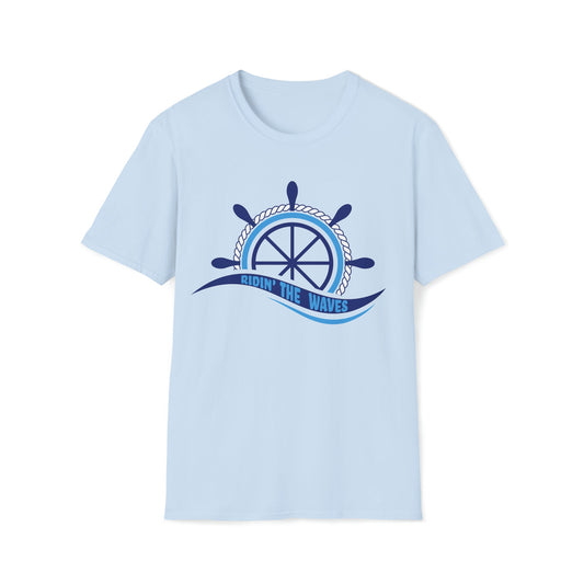 Ridin' the Waves - Unisex Softstyle T-Shirt - Ohio Custom Designs & Apparel LLC