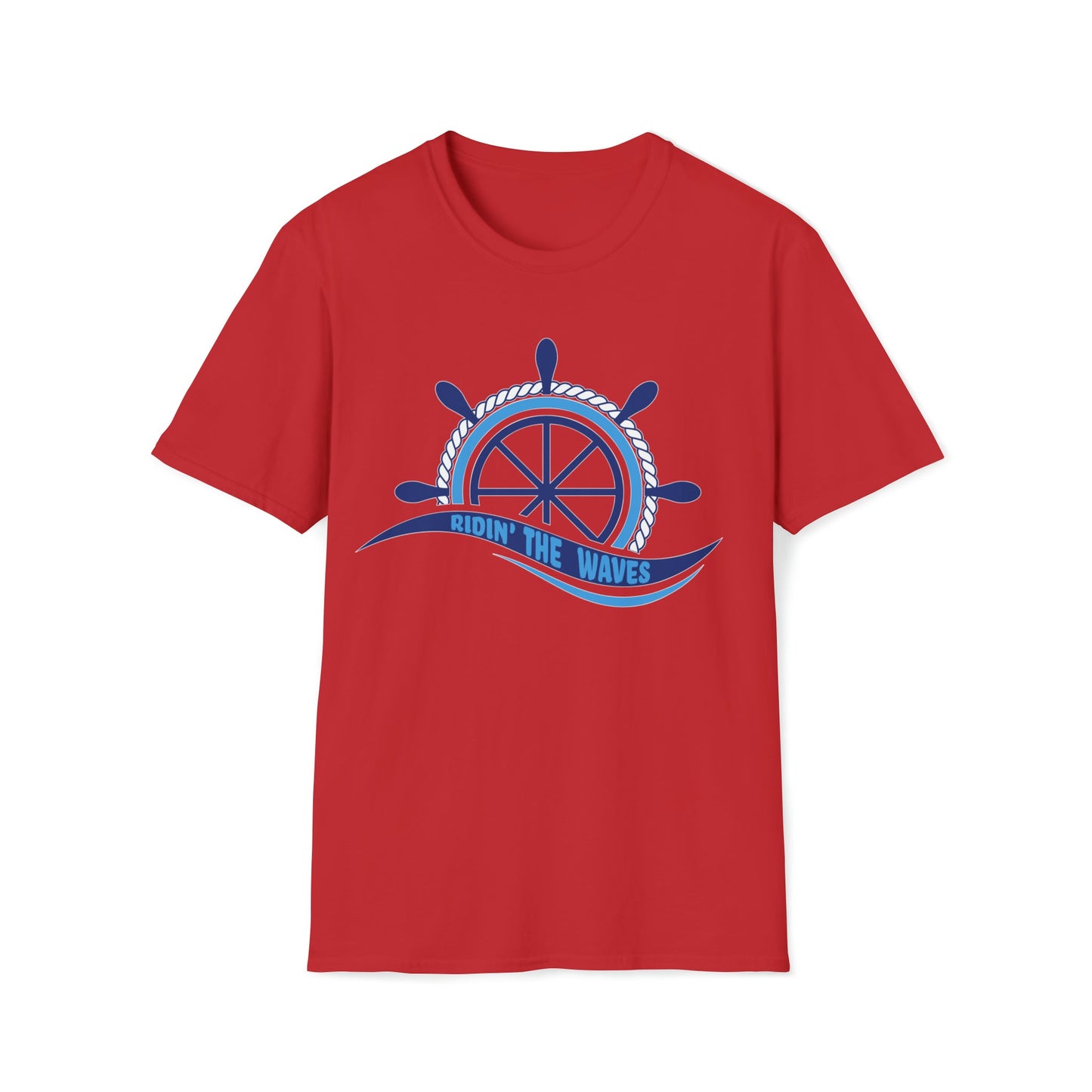 Ridin' the Waves - Unisex Softstyle T-Shirt - Ohio Custom Designs & Apparel LLC