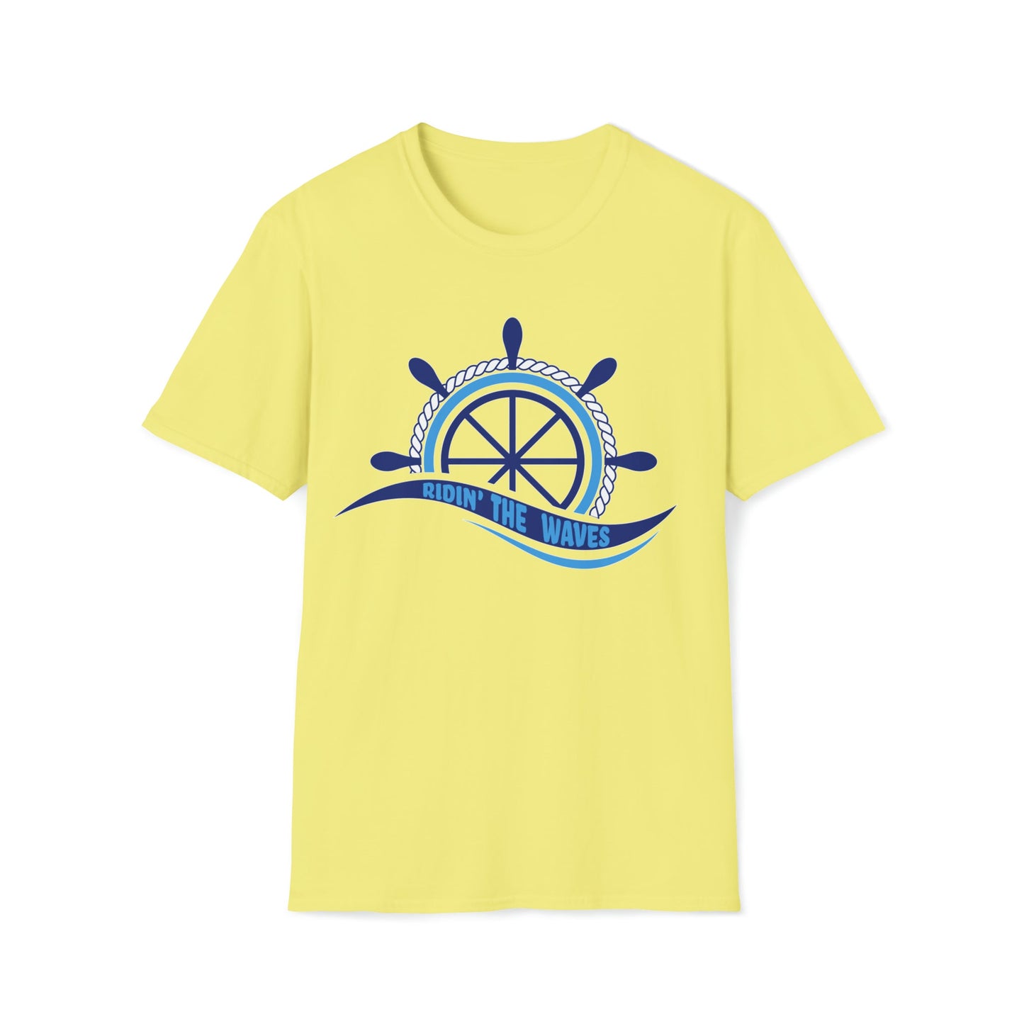 Ridin' the Waves - Unisex Softstyle T-Shirt - Ohio Custom Designs & Apparel LLC