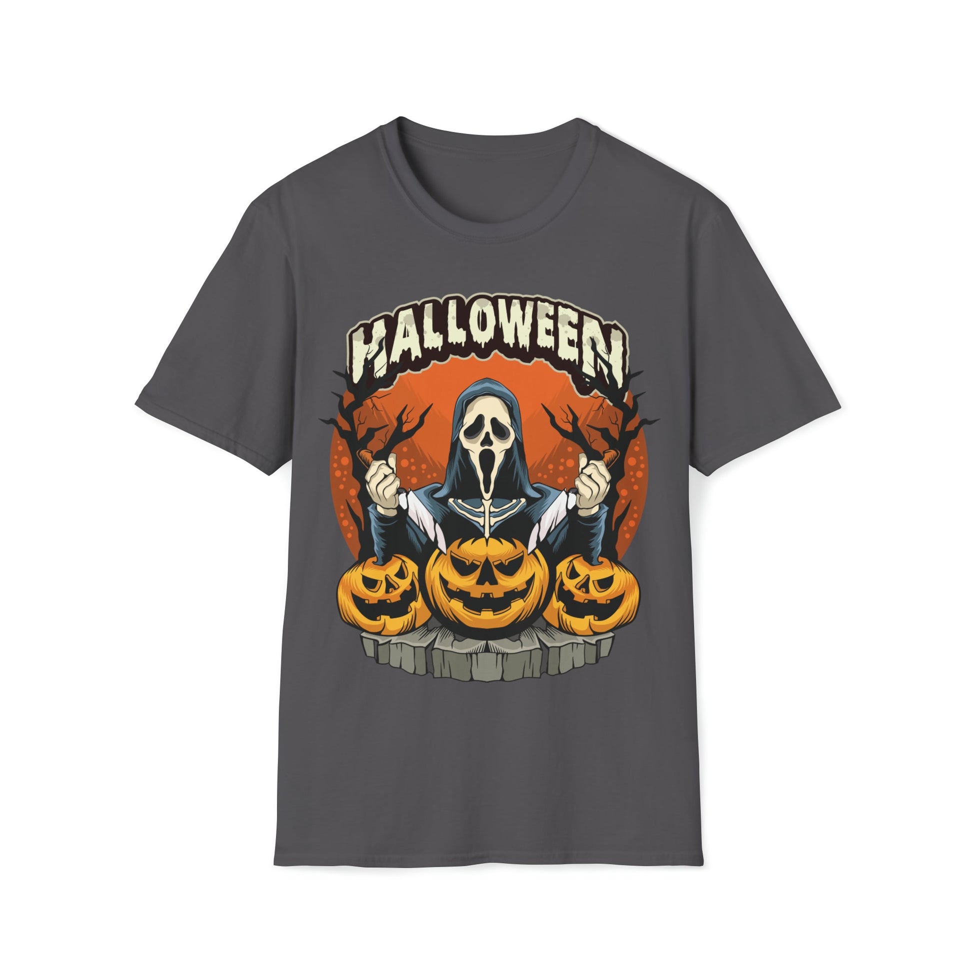 Scream Halloween - Unisex Softstyle T-Shirt - Ohio Custom Designs & Apparel LLC