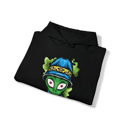 Smokin Alien - Dude, Where's My Ship? - Unisex Heavy Blend™ Hooded Sweatshirt - Ohio Custom Designs & Apparel LLC