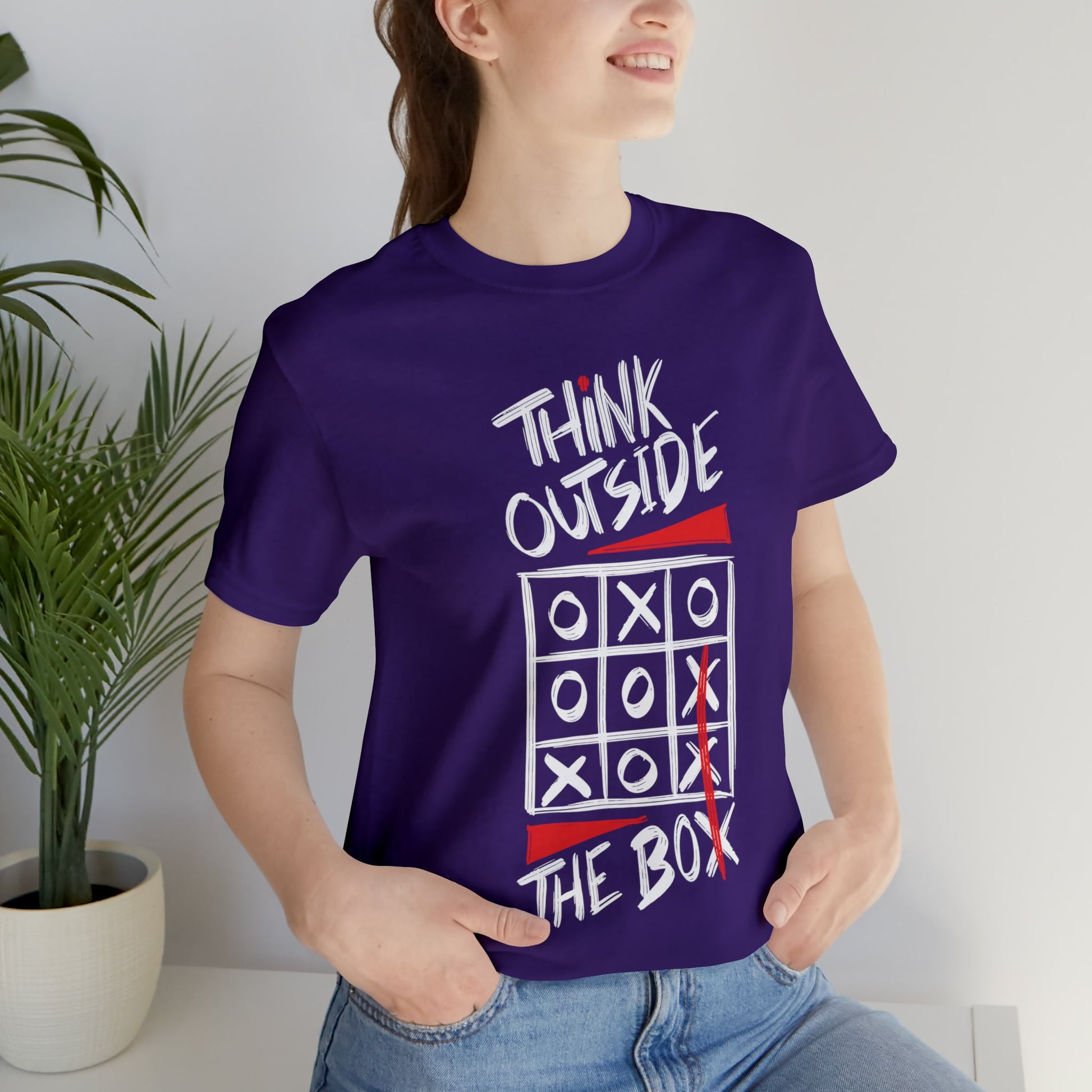 Think Outside the Box - Unisex Jersey Short Sleeve T-Shirt - Ohio Custom Designs & Apparel LLC