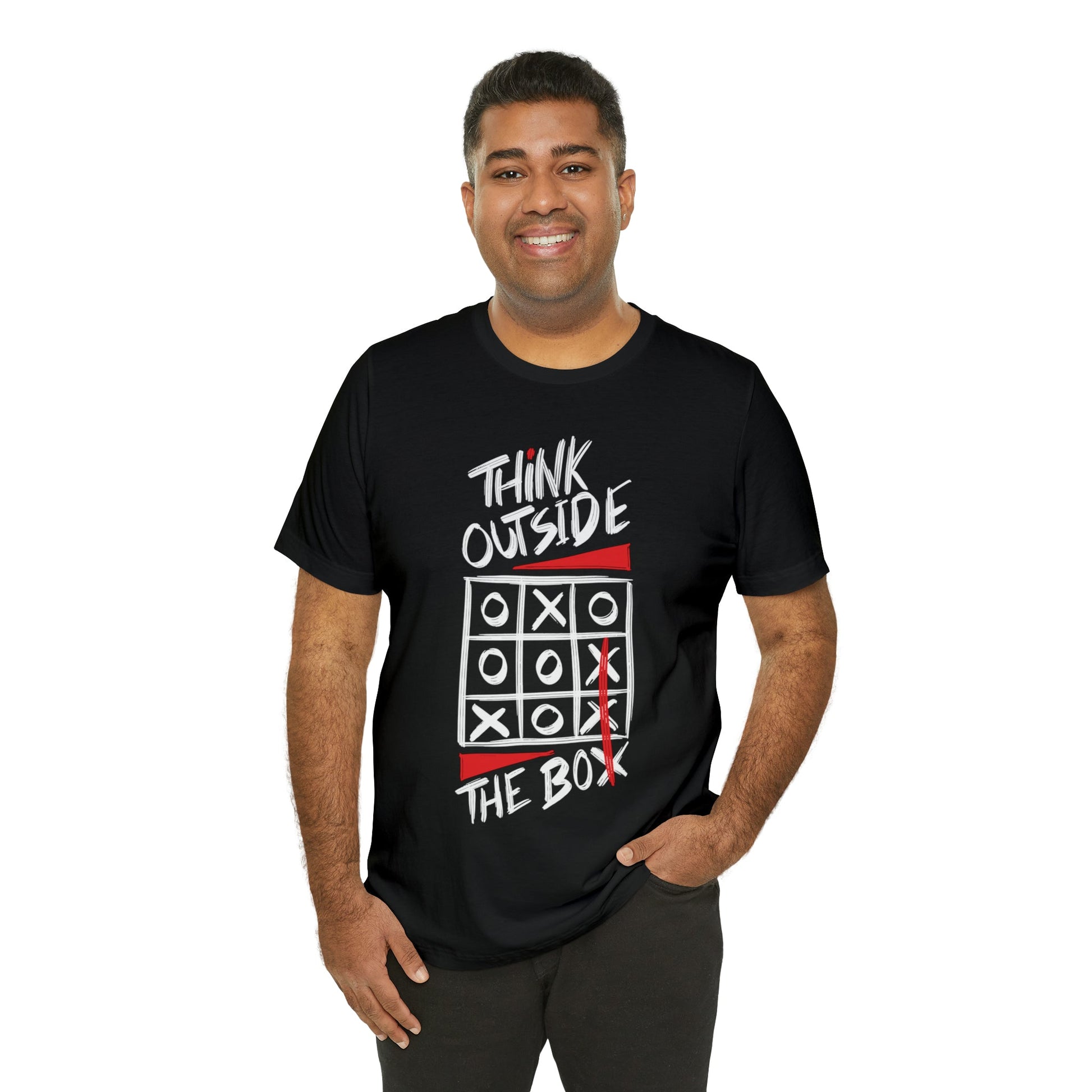 Think Outside the Box - Unisex Jersey Short Sleeve T-Shirt - Ohio Custom Designs & Apparel LLC