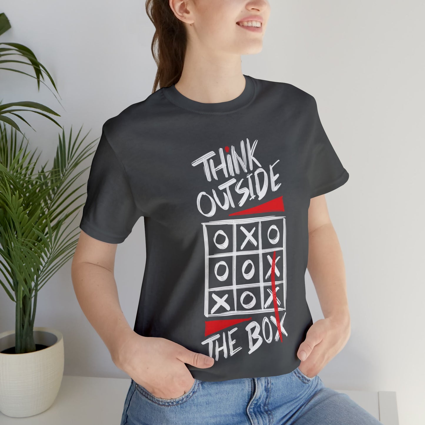 Think Outside the Box - Unisex Jersey Short Sleeve T-Shirt - Ohio Custom Designs & Apparel LLC