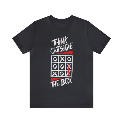 Think Outside the Box - Unisex Jersey Short Sleeve T-Shirt - Ohio Custom Designs & Apparel LLC