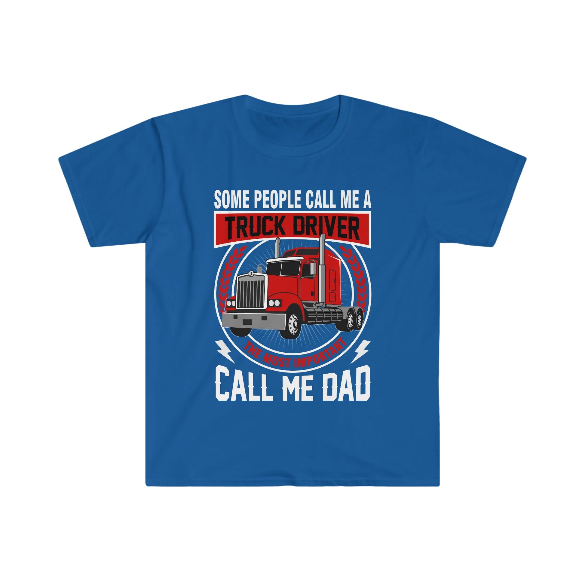 Trucker Dad - Unisex Softstyle T-Shirt - Ohio Custom Designs & Apparel LLC