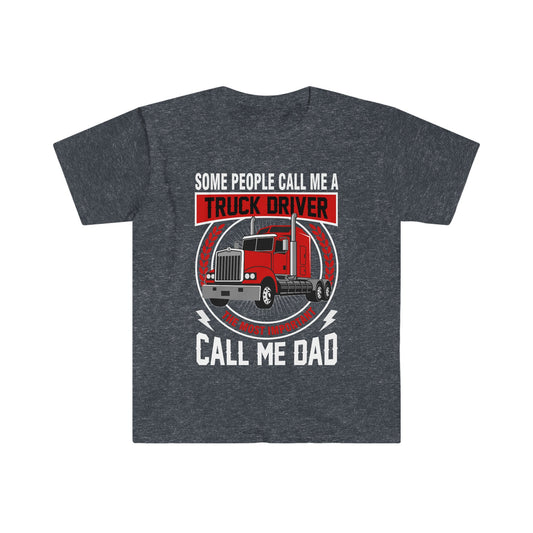 Trucker Dad - Unisex Softstyle T-Shirt - Ohio Custom Designs & Apparel LLC