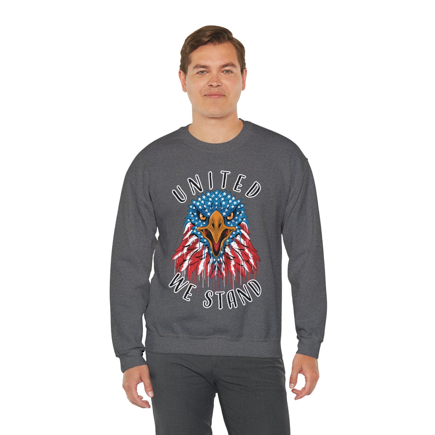 United We Stand - Unisex Heavy Blend™ Crewneck Sweatshirt - Ohio Custom Designs & Apparel LLC