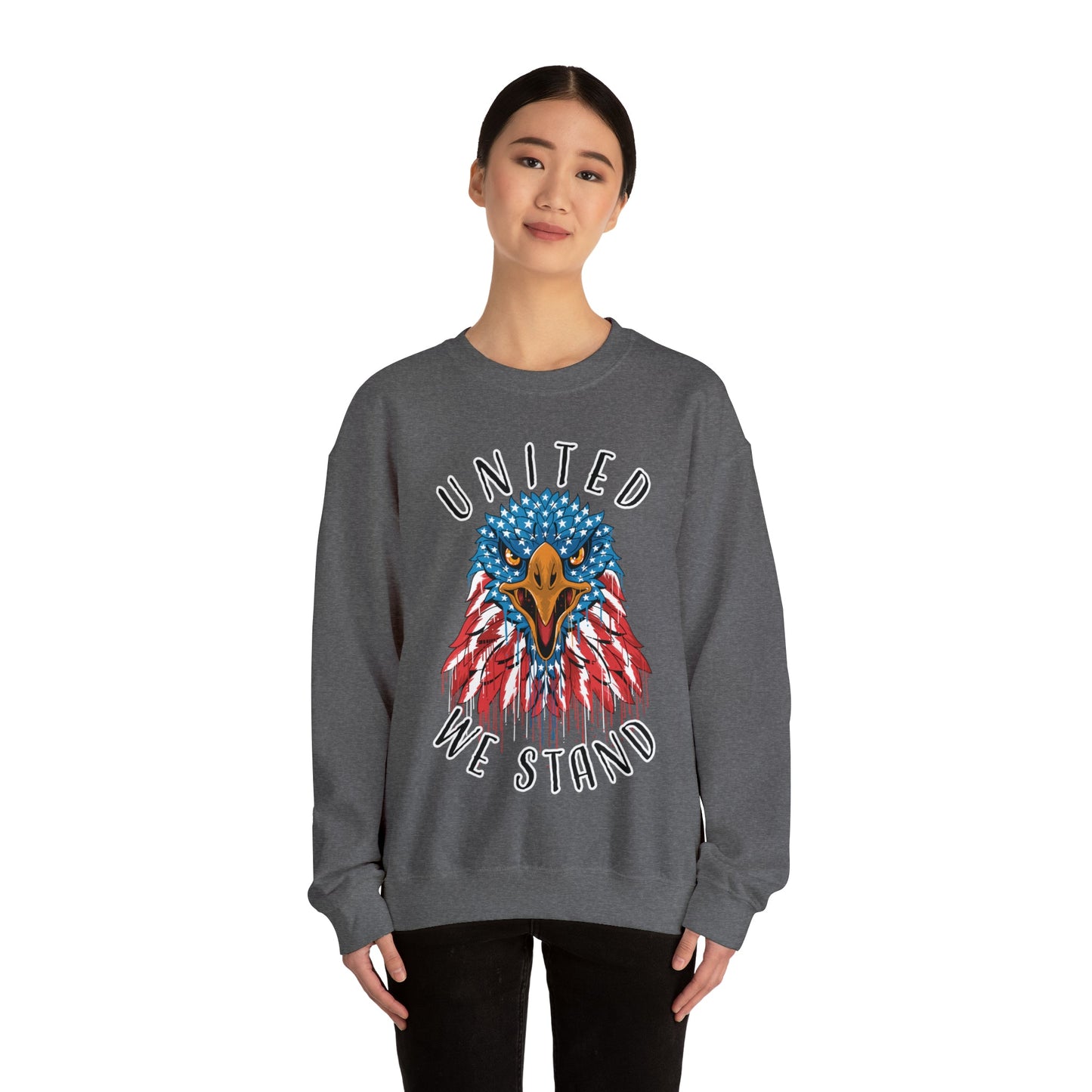 United We Stand - Unisex Heavy Blend™ Crewneck Sweatshirt - Ohio Custom Designs & Apparel LLC