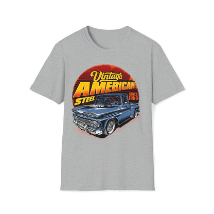 Vintage American Truck - Unisex Softstyle T-Shirt - Ohio Custom Designs & Apparel LLC