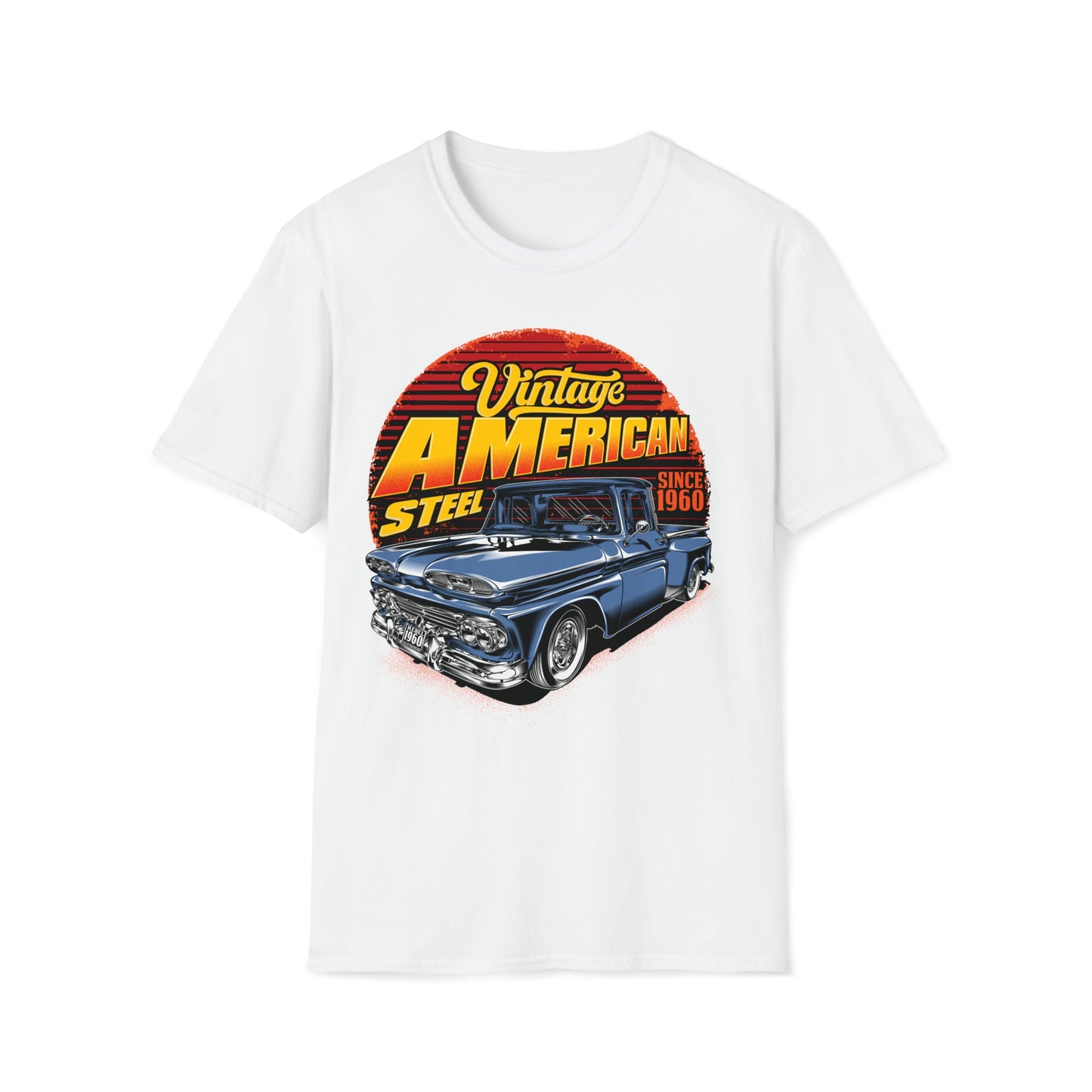 Vintage American Truck - Unisex Softstyle T-Shirt - Ohio Custom Designs & Apparel LLC