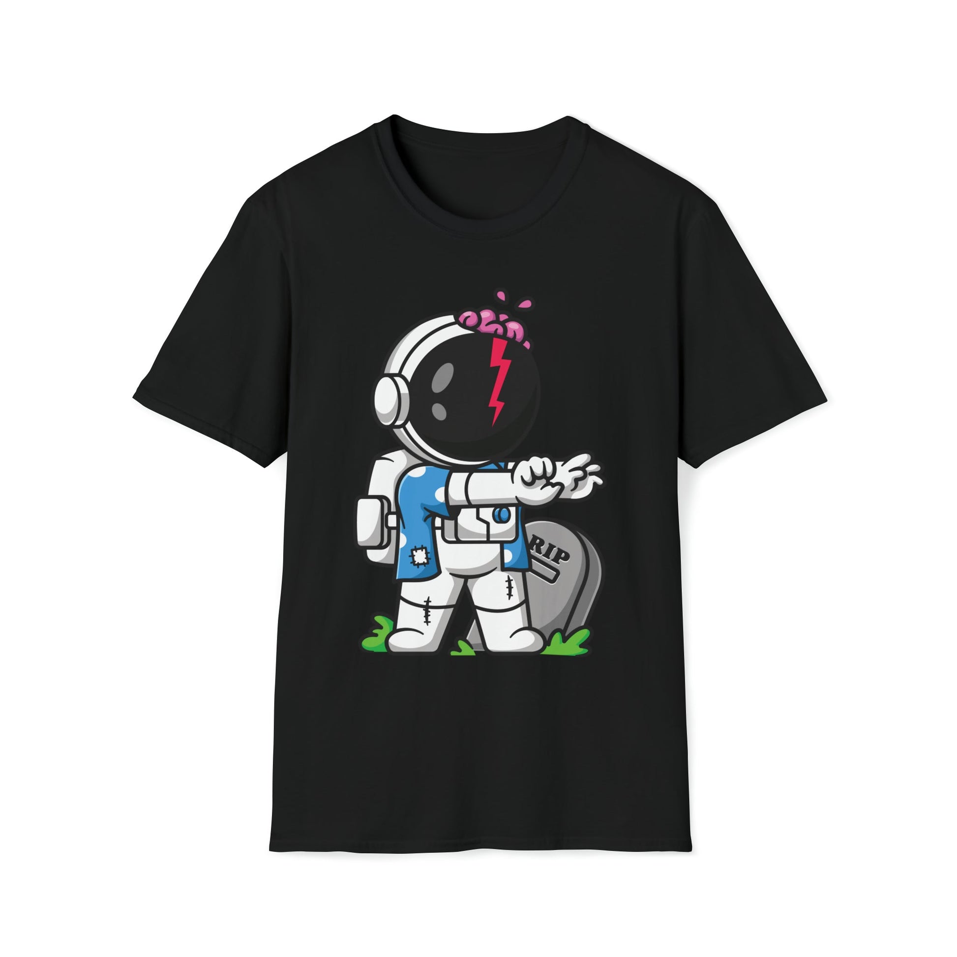 Zombie Astronaut - Unisex Softstyle T-Shirt - Ohio Custom Designs & Apparel LLC